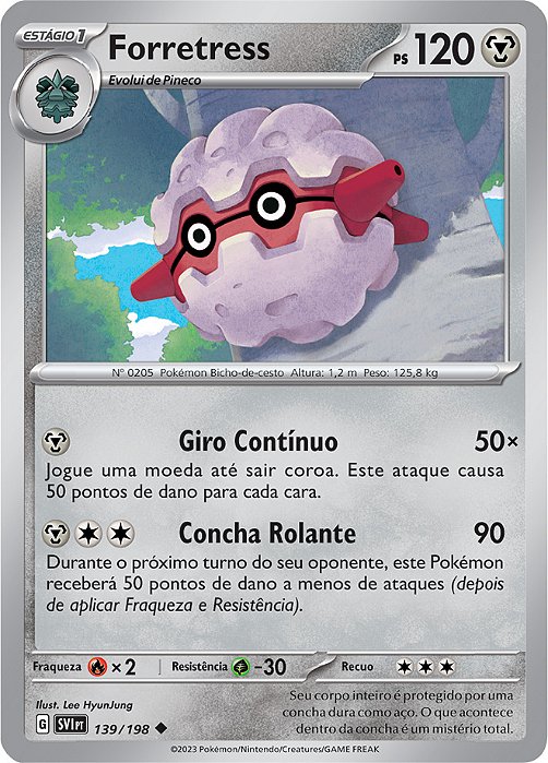 Forretress (139/198) - Carta Avulsa Pokemon
