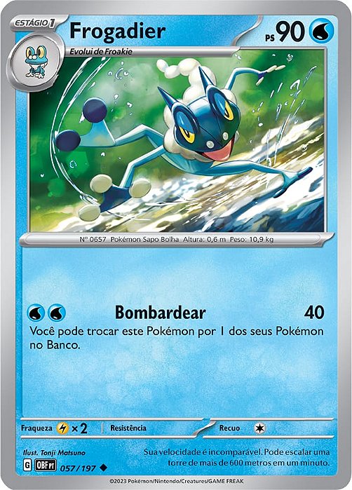 Frogadier (057/197) REV FOIL - Carta Avulsa Pokemon