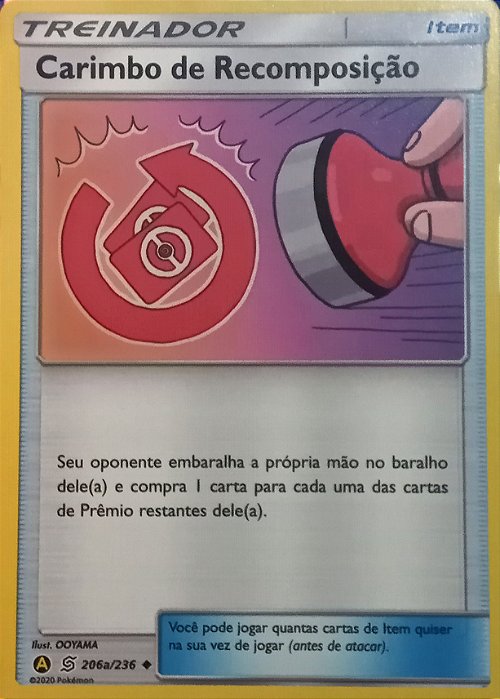 Carimbo de Recomposição Reset Stamp (206a/236) - Carta Avulsa Pokemon