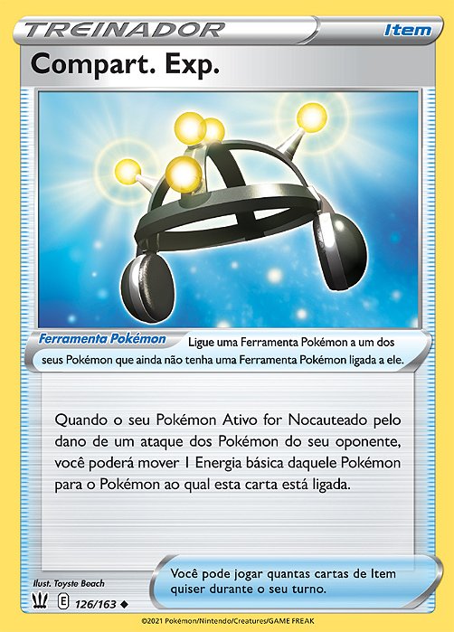 Compart. Exp. / Exp. Share (126/163) REV FOIL - Carta Avulsa Pokemon