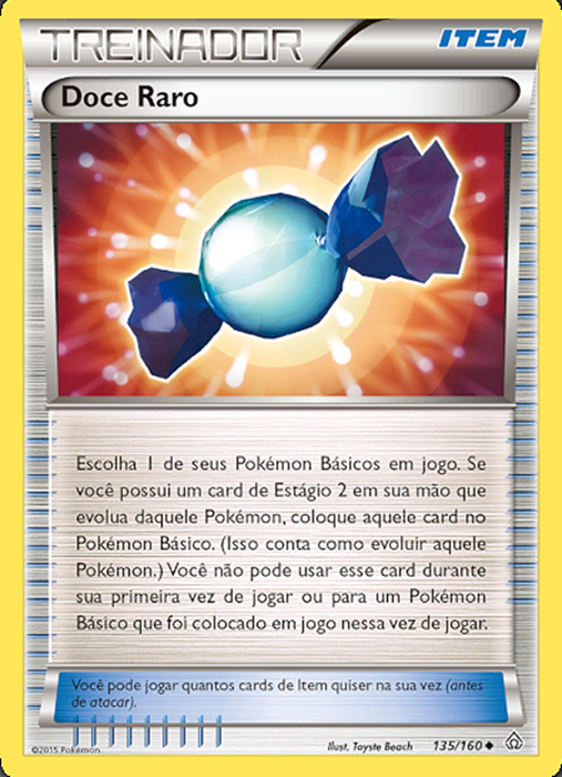 Doce Raro / Rare Candy (135/160) - Carta Avulsa Pokemon