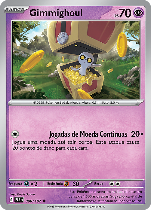 Gimmighoul (088/182) - Carta Avulsa Pokemon