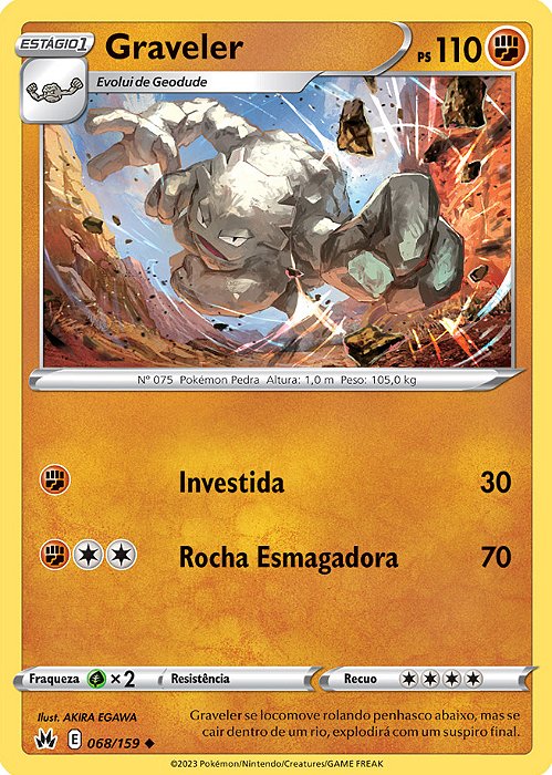 Graveler (068/159) - Carta Avulsa Pokemon