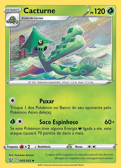 Cacturne (5/163) - Carta Avulsa Pokemon