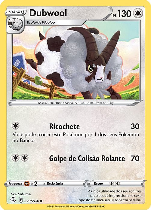 Dubwool (223/264) - Carta Avulsa Pokemon