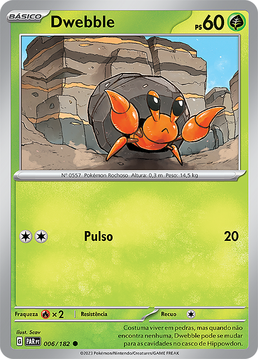 Dwebble (006/182) - Carta Avulsa Pokemon