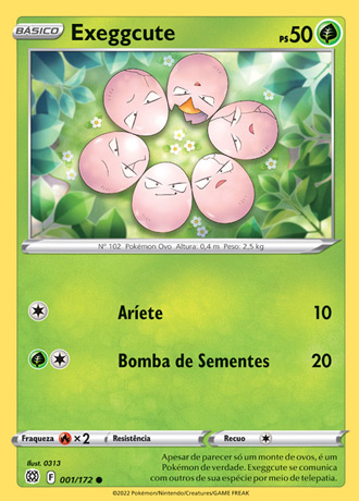 Exeggcute (1/172) - Carta Avulsa Pokemon