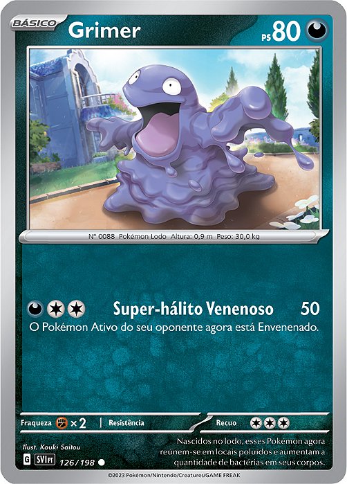 Grimer (126/198) - Carta Avulsa Pokemon