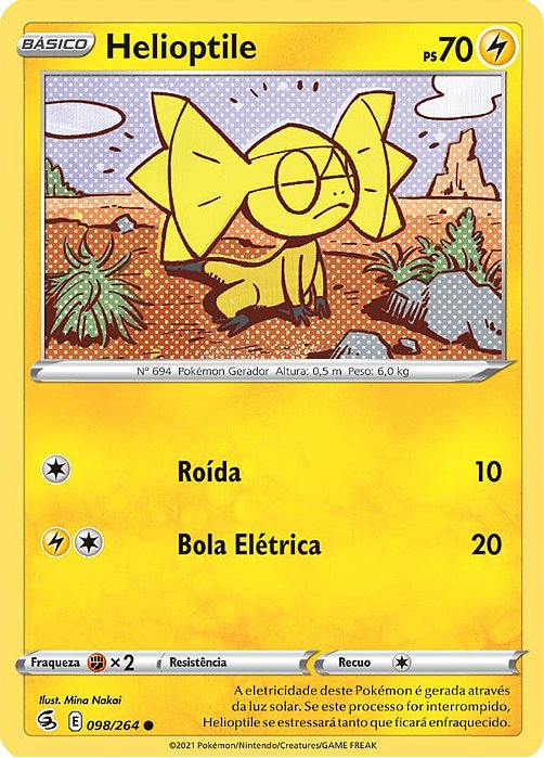 Helioptile (98/264) - Carta Avulsa Pokemon