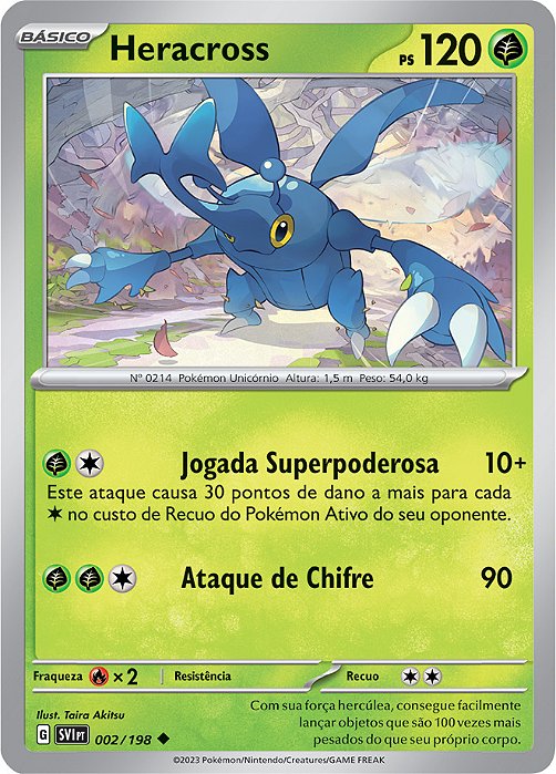 Heracross (2/198) REV FOIL - Carta Avulsa Pokemon