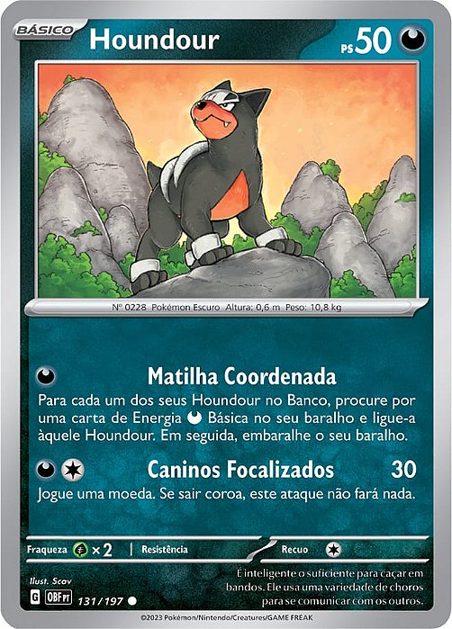 Houndour (131/197) - Carta Avulsa Pokemon