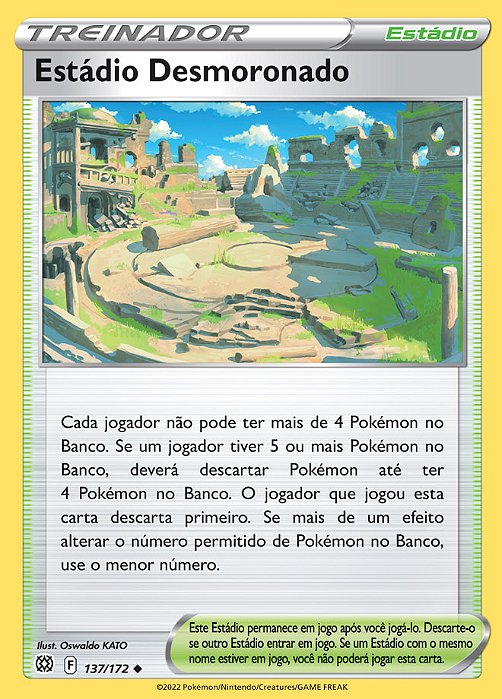 Estádio Desmoronado / Collapsed Stadium (137/172) REV FOIL - Carta Avulsa Pokemon