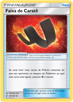 Faixa de Caratê / Karate Belt (201/236) - Carta Avulsa Pokemon