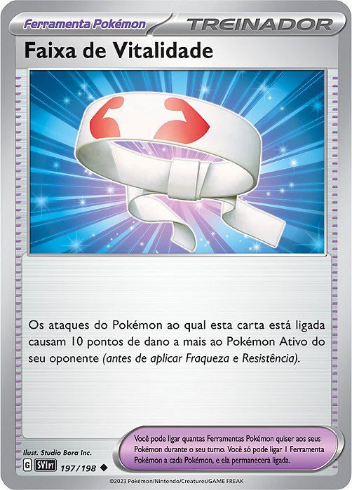 Faixa de Vitalidade (197/198) REV FOIL - Carta Avulsa Pokemon