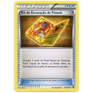 Kit de Escavação de Fósseis / Fossil Excavation Kit (101/124) - Carta Avulsa Pokemon
