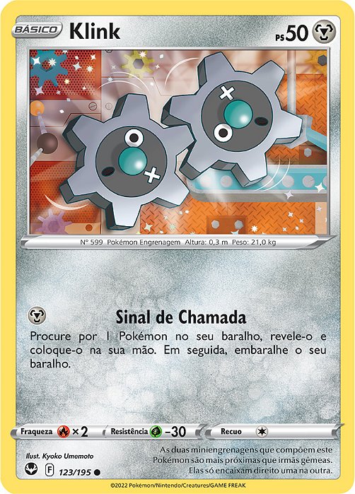 Klink (123/195) - Carta Avulsa Pokemon