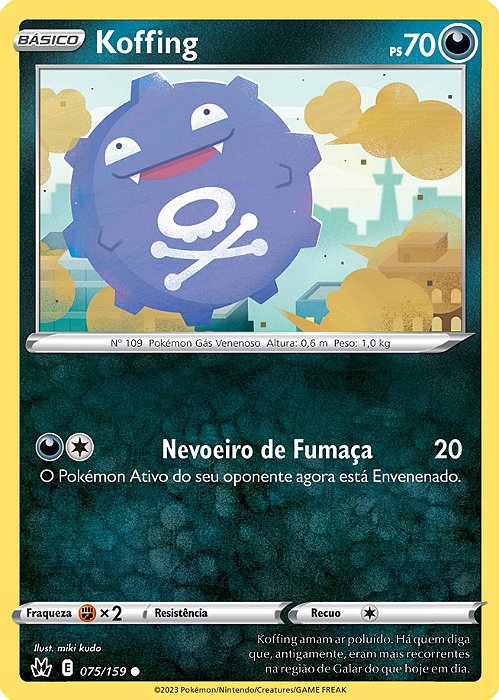Koffing (075/159) - Carta Avulsa Pokemon