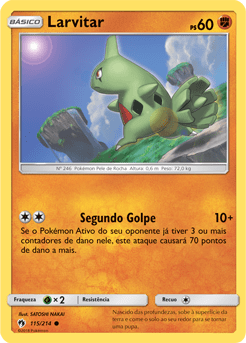 Larvitar (115/214) - Carta Avulsa Pokemon