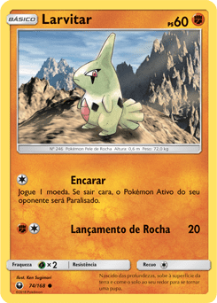 Larvitar (74/168) - Carta Avulsa Pokemon