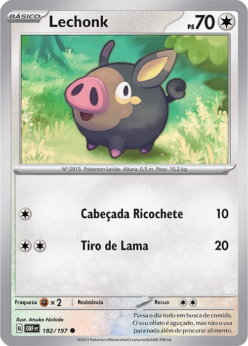 Lechonk (182/197) - Carta Avulsa Pokemon