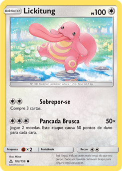 Lickitung (102/156) - Carta Avulsa Pokemon