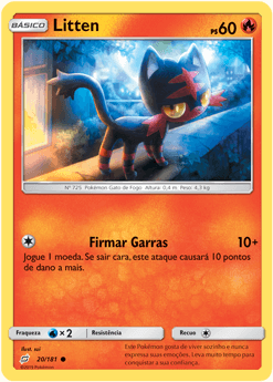 Litten (20/181) REV FOIL - Carta Avulsa Pokemon