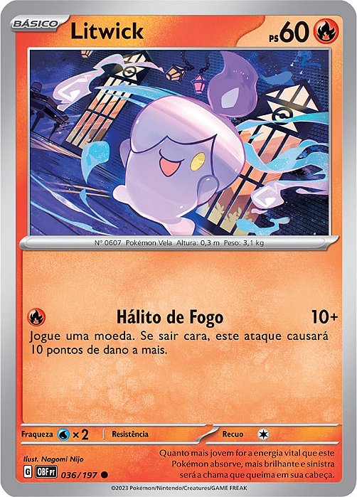 Litwick (036/197) - Carta Avulsa Pokemon