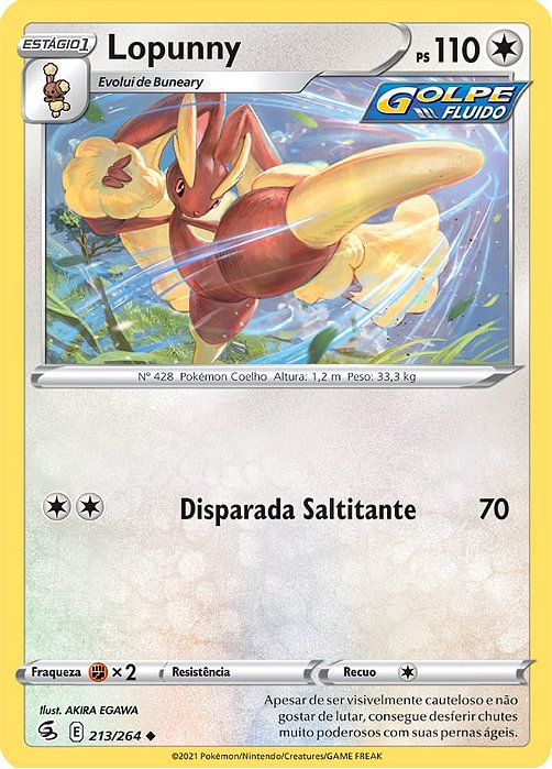 Lopunny (213/264) - Carta Avulsa Pokemon