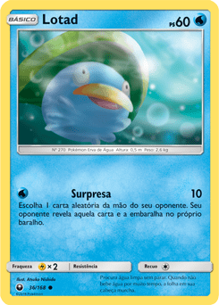 Lotad (36/168) - Carta Avulsa Pokemon