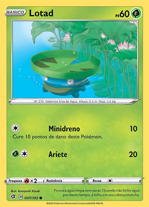 Lotad (7/192) REV FOIL - Carta Avulsa Pokemon