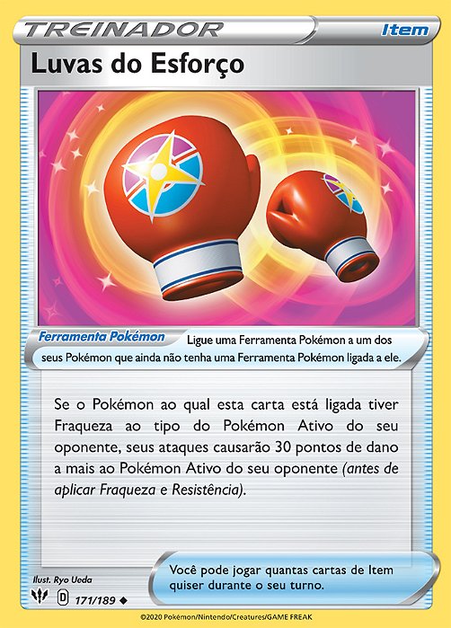 Luvas do Esforço / Struggle Gloves (171/189) - Carta Avulsa Pokemon