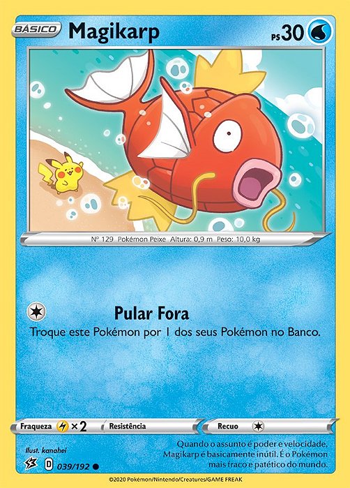 Magikarp (39/192) REV FOIL - Carta Avulsa Pokemon
