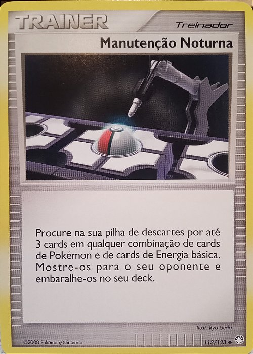 Manutenção Noturna / Night Maintenance (113/123) - Carta Avulsa Pokemon