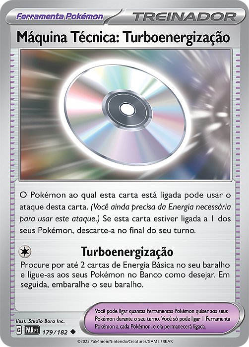 Máquina Técnica: Turboenergização / Technical Machine: Turbo Energize (179/182) REV FOIL - Carta Avulsa Pokemon