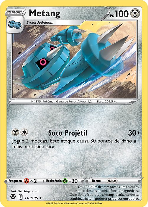 Metang (118/195) - Carta Avulsa Pokemon