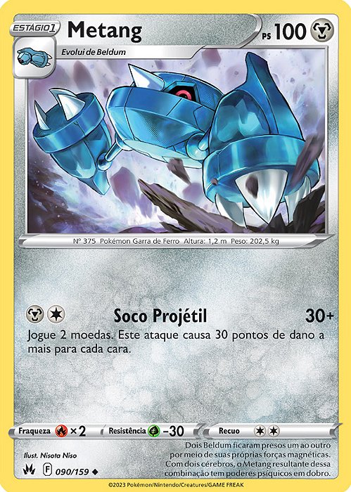 Metang (090/159) - Carta Avulsa Pokemon