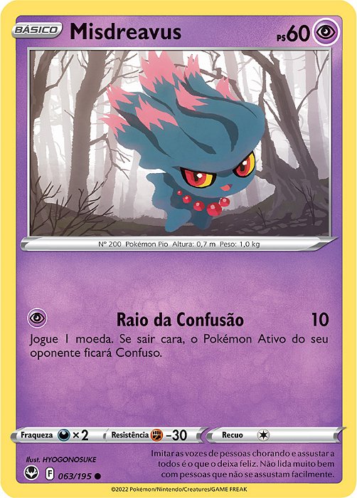 Misdreavus (063/195) - Carta Avulsa Pokemon