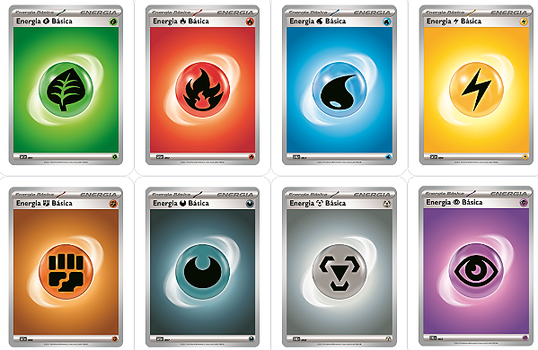 08 Cartas de Energia Básica 2023 - Carta Avulsa Pokemon