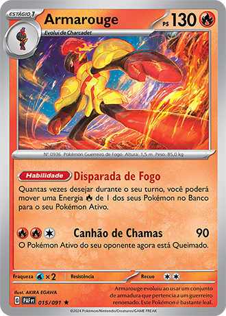 Armarouge (015/091) FOIL - Carta Avulsa Pokemon
