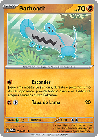Barboach (050/091) - Carta Avulsa Pokemon