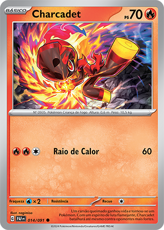 Charcadet (014/091) REV FOIL - Carta Avulsa Pokemon