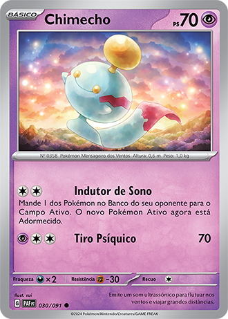Chimecho (030/091) - Carta Avulsa Pokemon