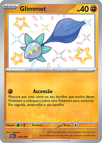 Glimmet (179/091) FOIL - Carta Avulsa Pokemon