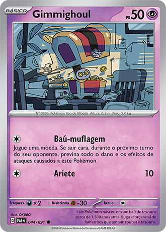 Gimmighoul (044/091) - Carta Avulsa Pokemon