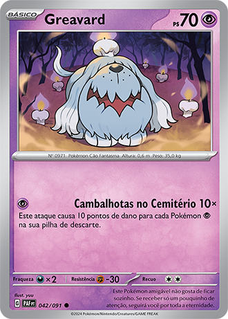 Greavard (042/091) - Carta Avulsa Pokemon