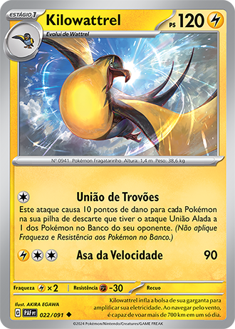 Kilowattrel (022/091) - Carta Avulsa Pokemon