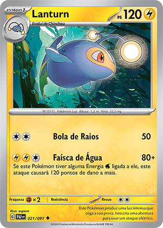 Lanturn (021/091) - Carta Avulsa Pokemon