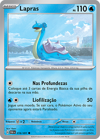 Lapras (016/091) - Carta Avulsa Pokemon