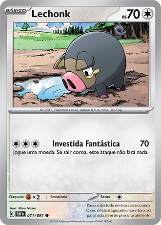 Lechonk (071/091) - Carta Avulsa Pokemon