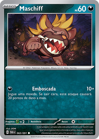 Maschiff (062/091) - Carta Avulsa Pokemon
